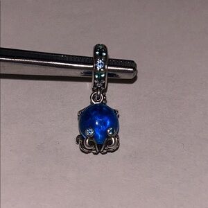 Murano Glass Cute Octopus Dangle Charm